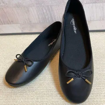 acqua calda 리본 플랫슈즈 블랙 EE L 사이즈