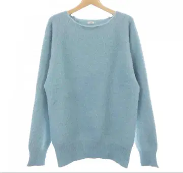 IENA 이에나 스카이블루 긴팔 니트 스웨터 폭스 캐시미어 혼방