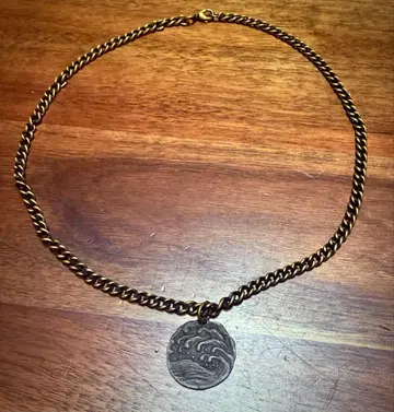 빈티지 목걸이 파도 무늬