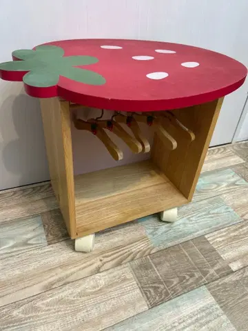 마더 가든 빨간 딸기 행거 랙 행거 5개 포함 헤이세이 레트로