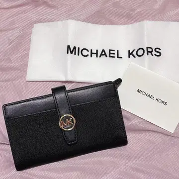 [ 미사용 새상품 ] 2단 지갑 블랙 MICHEAL KORS