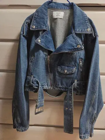 jouetie 데님 라이더 자켓