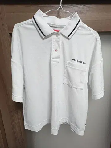 new balance 뉴발란스 화이트 피케 셔츠
