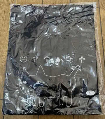 요네즈켄시 2023 공상 고양이 T 블랙 L 사이즈