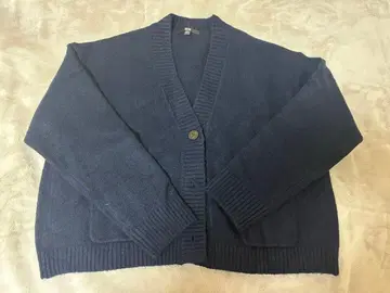 유니클로 수플레얀 숏 가디건