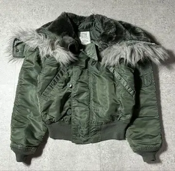 Alpha n2b 플라이트 자켓 카키 M USA제