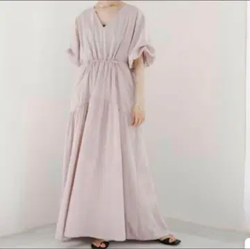 mystic 드로스트 개더 원피스