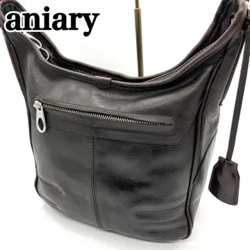 아니아리 aniary 숄더백 숄더 사선 가죽 다크 브라운