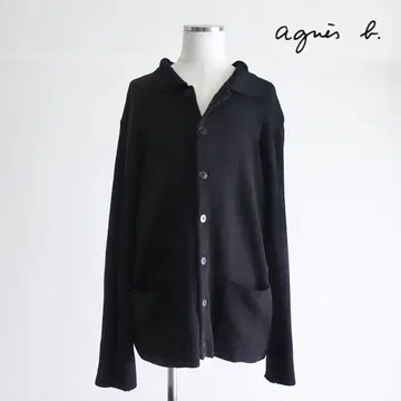 [ 프랑스제 ] Agnes b. homme 블랙 울 니트 자켓