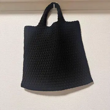 COS 뜨개질 블랙 토트백