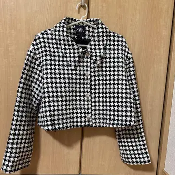 ZARA 테일러드 자켓 하운드 투스