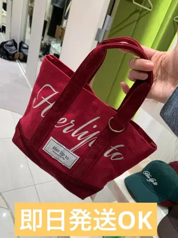 미사용 새상품 herlipto mini tote 루미네 토트백 보르도