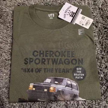 미사용 새상품 UT 체로키 스포츠 왜건 T셔츠 L JEEP 유니클로
