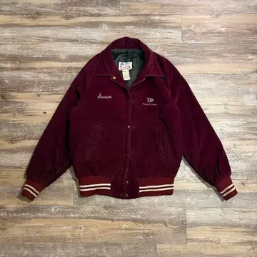 캐나다제 70's 코듀로이 바시티 자켓 버건디 빈티지 구제 의류