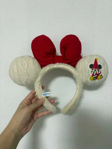 미니 귀 달린 머리띠 크리스마스