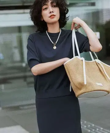 [ 23구 ] 비스코스 스트레치 반팔 니트 38