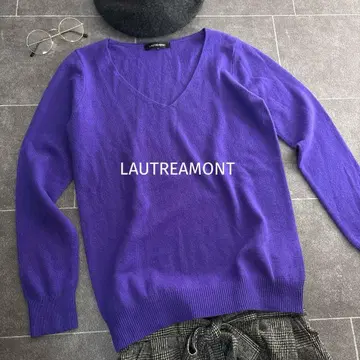 컨디션 최상 로트레아몽 캐시미어 100% V넥 니트 정가 19800