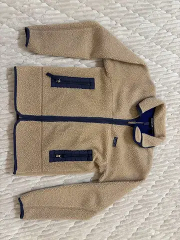 Patagonia 플리스 자켓 S 사이즈 베이지 네이비