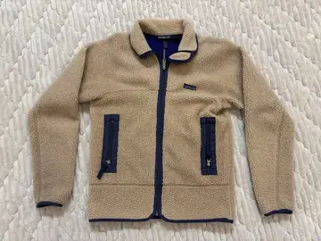 Patagonia 플리스 자켓 S 사이즈 베이지 네이비