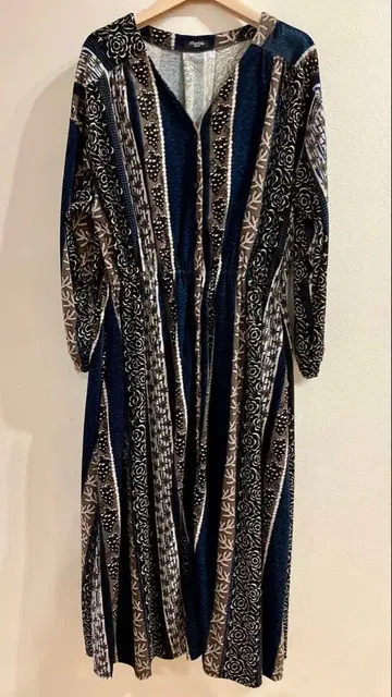 marble SUD 포도와 장미 멀티 스트라이프 원피스