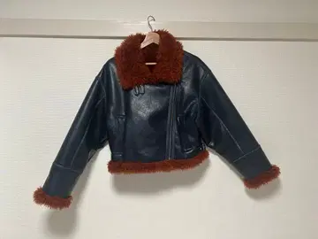 MURUA 빈티지 스타일 숏 페이크 무스탕 완판템