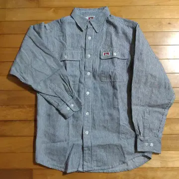 [ 새상품급 ] 벤 데이비스 스트라이프 긴팔 워크 셔츠