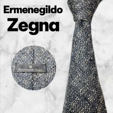 Ermenegildo Zegna/제냐 넥타이 차콜 그레이 솔리드
