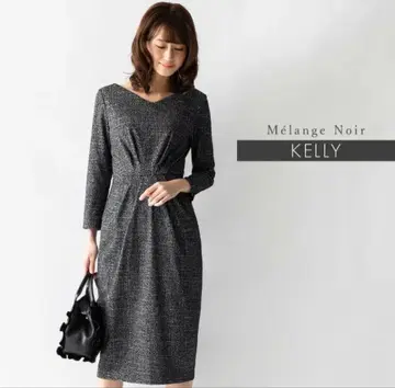 mimi grant 원피스 블랙 계열 V넥