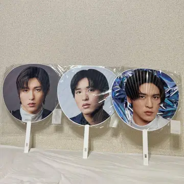 SnowMan 메구로 렌 부채 3개 세트