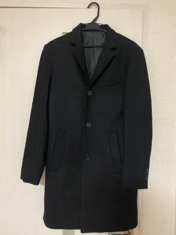 H&M 체스터 코트 M 블랙