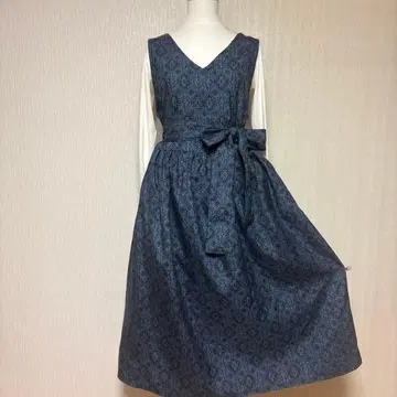 기모노 리메이크 오시마 명주 롱 원피스 점퍼 스커트