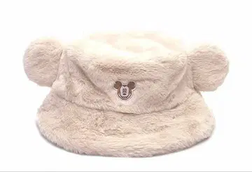 미키마우스 귀 달린 퍼 모자