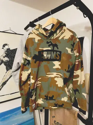 CHUMS 카모플라쥬 후드티 M
