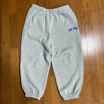 챔피온 NEWYORK 자수 스웨트 팬츠 XL 두꺼운 원단 최근