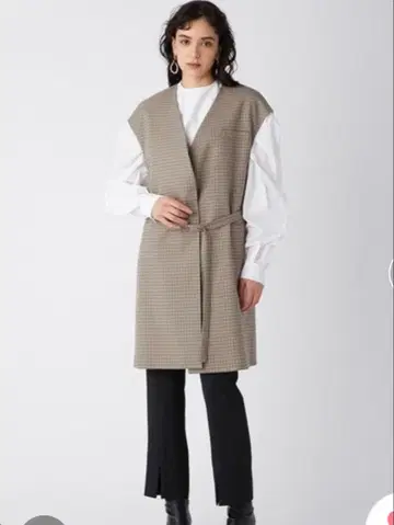 Milla Owen 체크 무늬 베스트 1번 사이즈