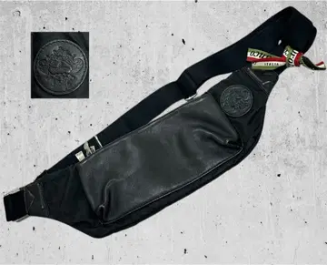 오로비안코 숄더백 가죽 올 블랙