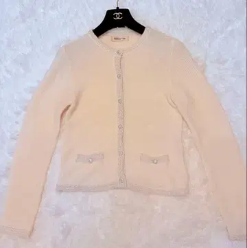 아푸와이저 리셰 아이보리 비쥬 버튼 가디건 M