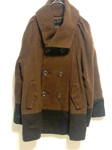 [ JEANASIS ] 더블 브레스트 코트 브라운 F 프리 사이즈