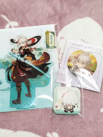 원신 카에데하라 카즈하 아크릴 스탠드 캔뱃지