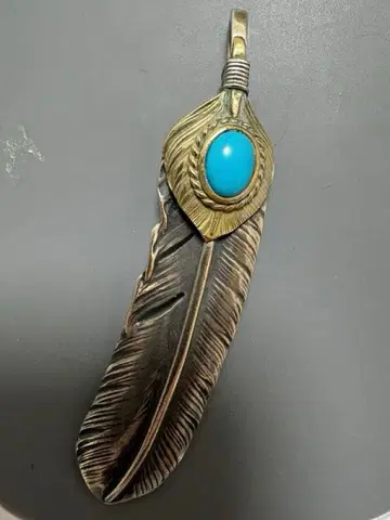 고로즈 상금 금 터콰이즈 특대형 페더