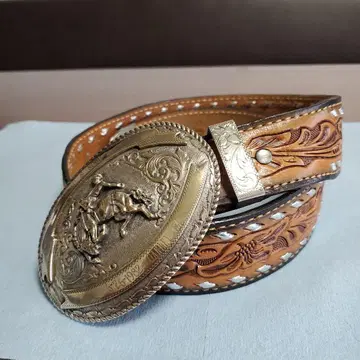 Crumrine Buckle TexTan belt made in USA