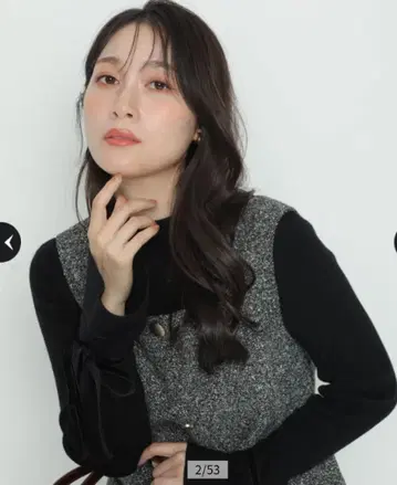 정품 아푸와이저 리셰 새상품 소매 리본 플레어 슬리브 니트 블랙