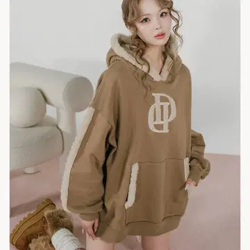 Darich DD 보아 스웨트 후드티 모카