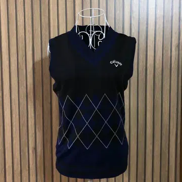 새상품급 캘러웨이 아가일 베스트 M 사이즈