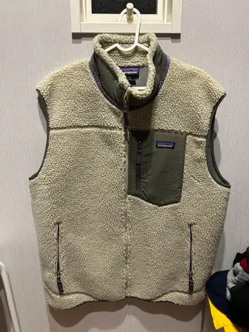 patagonia 플리스 베스트 XL 베이지
