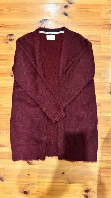 NUMBER (N)INE 버건디 모헤어 가디건 사이즈 1