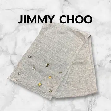 JIMMYCHOO 지미추 비쥬 스톤 플레이트 캐시미어 머플러