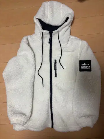 CAMP7 플리스 자켓 L 화이트 남성용 보아 자켓