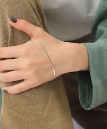 BEAMS BOY / 실버 925 내로우 팜 커프 뱅글