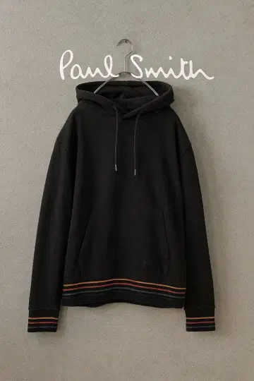 [ Paul Smith / 폴스미스 ] 멀티 스트라이프 후드티 블랙